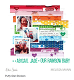 Scrapbooking  Elles Studio Puffy Star Stickers stickers