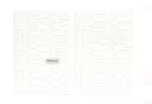 Scrapbooking  Elles Studio This Month Cardstock Stickers stickers