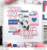 Scrapbooking  Elles Studio Tiny Valentine Hearts and Stars Puffy Stickers stickers