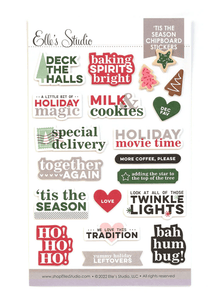 Scrapbooking  Elles Studio Tis the Season Chipboard Stickers stickers