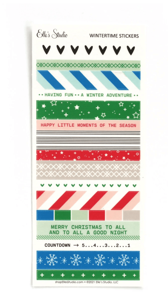Scrapbooking  Elles Studio - Wintertime Vellum Stickers stickers