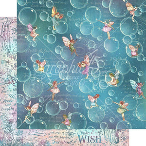 Scrapbooking  Fairie Wings Double-Sided Cardstock 12"X12 - Blowing Bubbles Paper 12"x12"