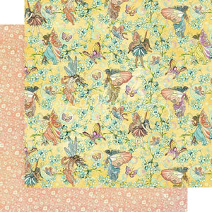 Scrapbooking  Fairie Wings Double-Sided Cardstock 12"X12 - Woodland Wishes Paper 12"x12"