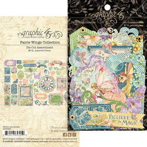 Scrapbooking  Fairie Wings Cardstock Die-Cut Assortment Paper 12x12
