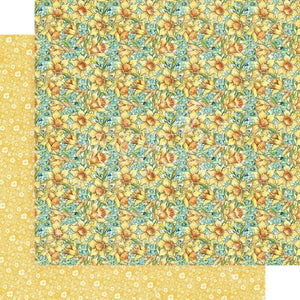 Scrapbooking  Fairie Wings Double-Sided Cardstock 12"X12 - Daffodil Dance Paper 12x12