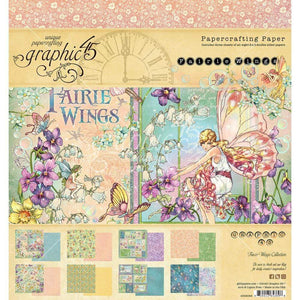 Scrapbooking  Fairie Wings Double-Sided Paper Pad 8"X8" 24/Pkg Paper 12x12