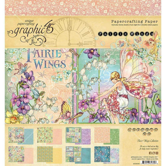 Scrapbooking  Fairie Wings Double-Sided Paper Pad 8