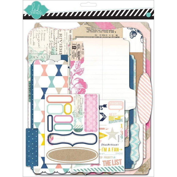 Scrapbooking  Heidi Swapp Memory Files Scrapbook Album Kit 9