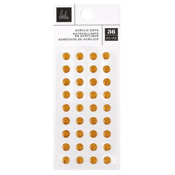 Scrapbooking  Heidi Swapp Set Sail Acrylic Dot Stickers 36/Pkg Embellishments