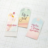 Scrapbooking  Heidi Swapp Sun Chaser Tag Set 12/Pkg Embellishments