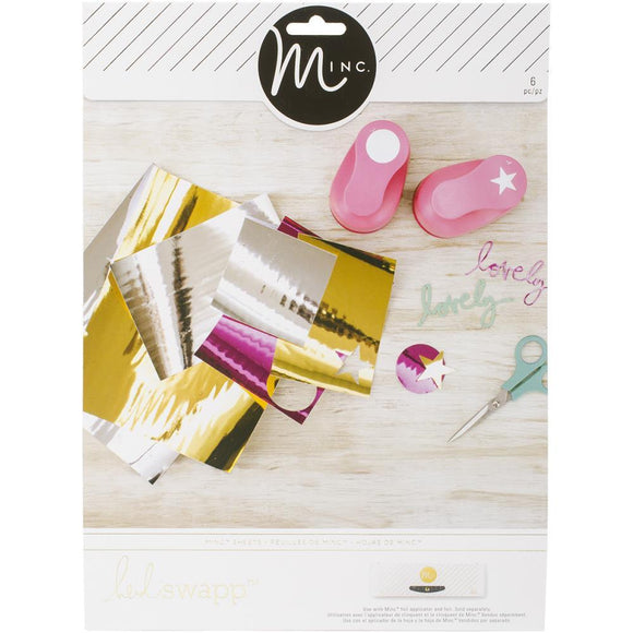 Scrapbooking  Heidi Swapp Minc Toner Sheets 6/Pkg Assorted Sizes minc