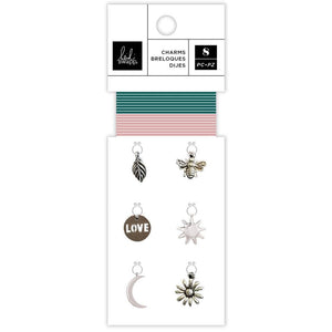 Scrapbooking  Heidi Swapp Metal Charms Care Free 8pk Paper 12"x12"
