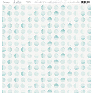 Scrapbooking  Heidi Swapp Set Sail Double-Sided Cardstock 12"X12" Circles Paper 12"x12"
