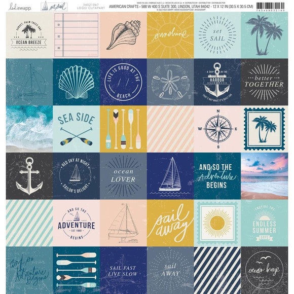 Scrapbooking  Heidi Swapp Set Sail Double-Sided Cardstock 12