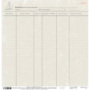 Scrapbooking  Heidi Swapp Set Sail Double-Sided Cardstock 12"X12" Manifest Paper 12"x12"