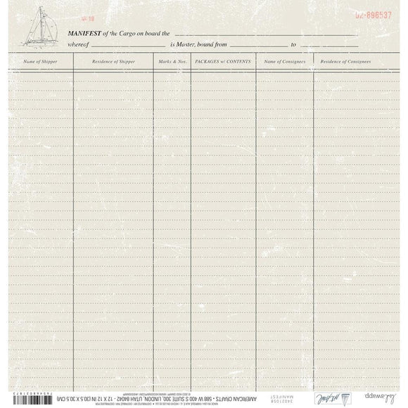 Scrapbooking  Heidi Swapp Set Sail Double-Sided Cardstock 12