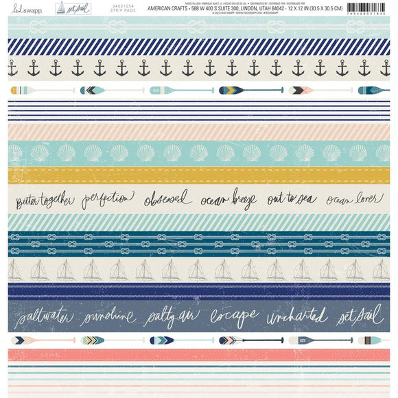 Scrapbooking  Heidi Swapp Set Sail Double-Sided Cardstock 12