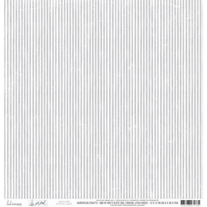 Scrapbooking  Heidi Swapp Set Sail Double-Sided Cardstock 12"X12" Stripes Gray Paper 12"x12"
