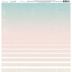 Scrapbooking  Heidi Swapp Set Sail Double-Sided Cardstock 12"X12" Sunrise Sunset Paper 12"x12"