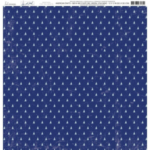 Scrapbooking  Heidi Swapp Set Sail Double-Sided Cardstock 12"X12" Tiny Sailboats Paper 12"x12"