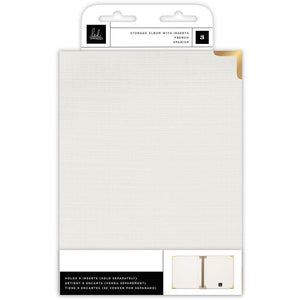 Scrapbooking  Heidi Swapp Storyline Chapters Album Kit 6"X8" Cream Paper 12"x12"