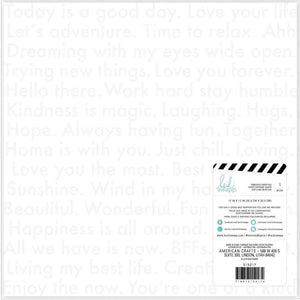 Scrapbooking  Heidi Swapp Honey & Spice Specialty Paper 12"X12" Embossed Cardstock Paper 12x12