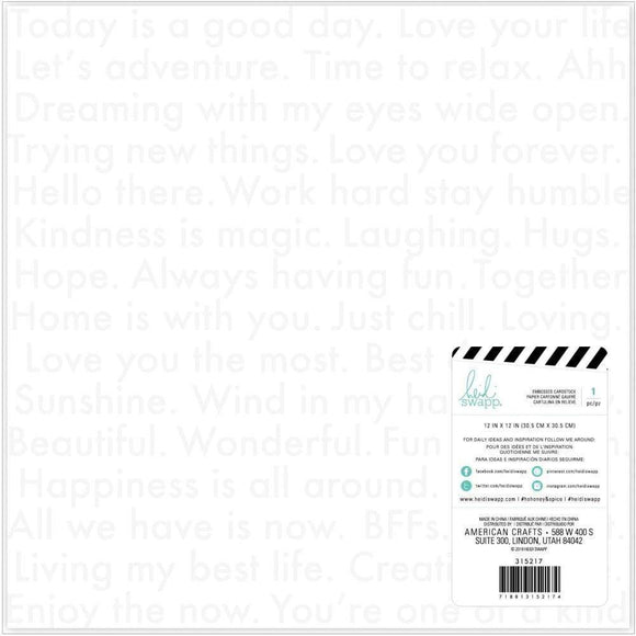 Scrapbooking  Heidi Swapp Honey & Spice Specialty Paper 12