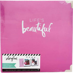 Scrapbooking  Heidi Swapp Storyline2 D-Ring Album 8.5"X11" Life's Beautiful Paper Collections 12x12