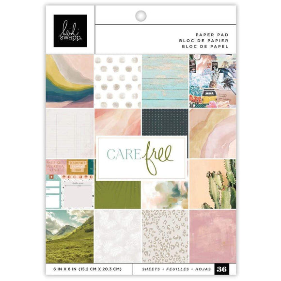 Scrapbooking  Heidi Swapp Care Free Single-Sided Paper Pad 6