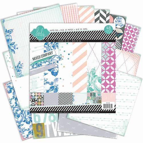 Scrapbooking  Heidi Swapp Mixed Company 12x12 Paper Pad Paper Pad