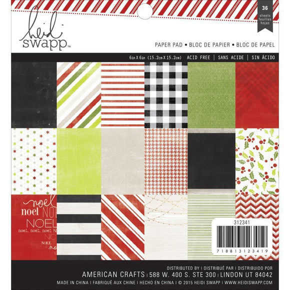 Scrapbooking  Heidi Swapp Oh What Fun 6x6 Paper Pad Paper Pad