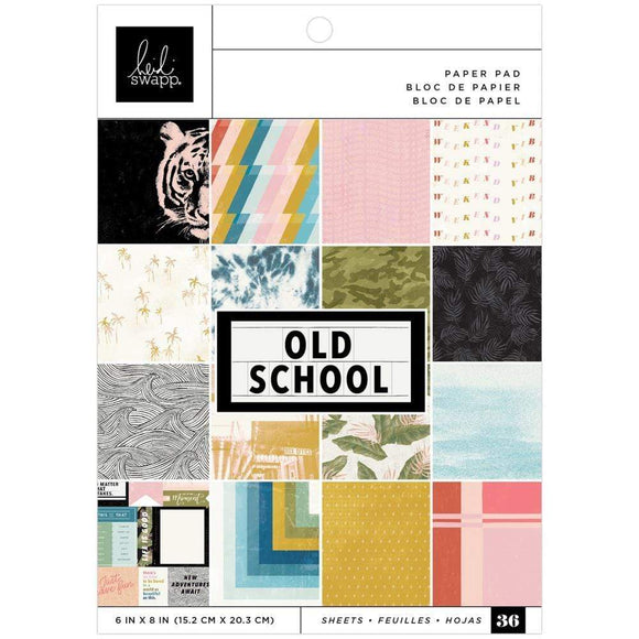 Scrapbooking  Heidi Swapp Old School Single-Sided Paper Pad 6