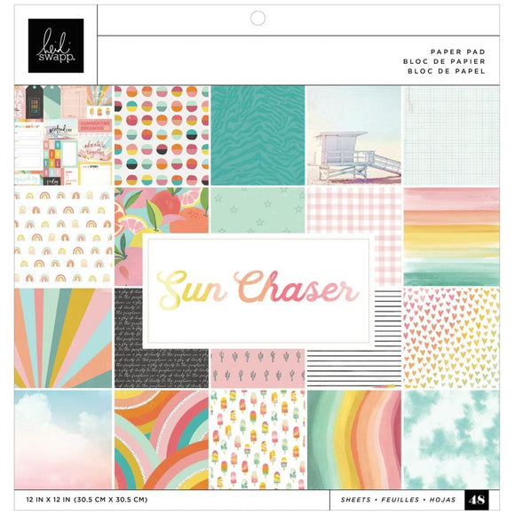 Scrapbooking  Heidi Swapp Sun Chaser Single-Sided Paper Pad 12