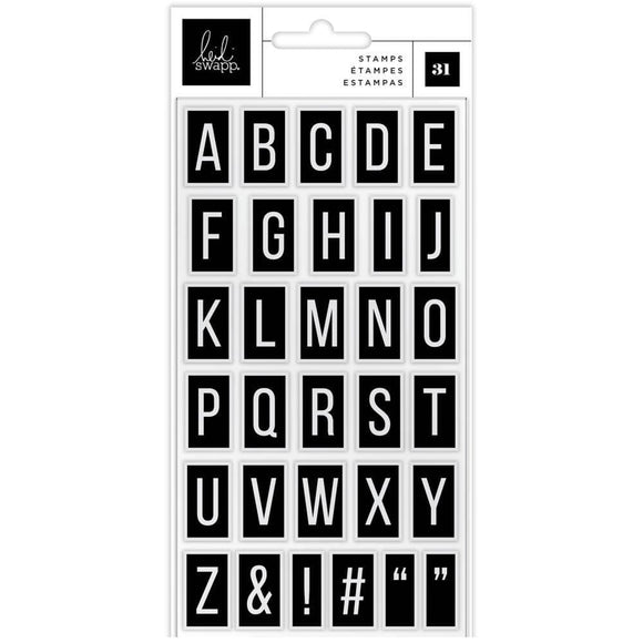 Scrapbooking  Heidi Swapp Care Free Clear Stamps Alphabet stamps