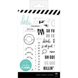 Scrapbooking  Heidi Swapp Memory Planner Clear Stamps Color Fresh, Everyday Stamps
