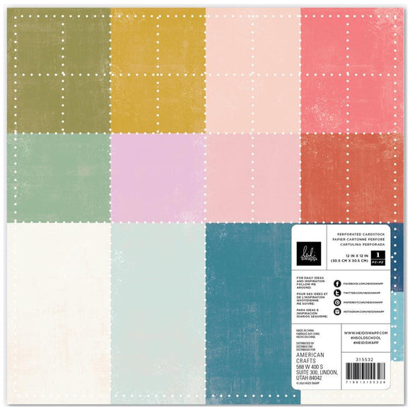 Scrapbooking  Heidi Swapp Old School Specialty Paper 12