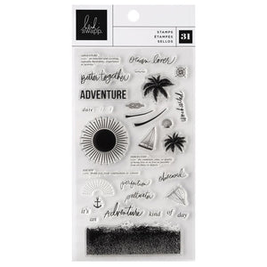 Scrapbooking  Heidi Swapp Set Sail Clear Stamps 31pk stamps