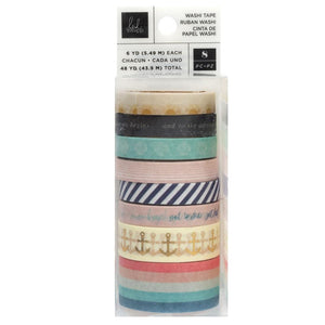 Scrapbooking  Heidi Swapp Set Sail Washi Tape Rolls 8/Pkg washi