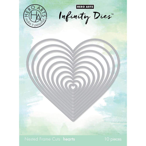 Scrapbooking  Hero Arts Infinity Dies Nesting Hearts DIES
