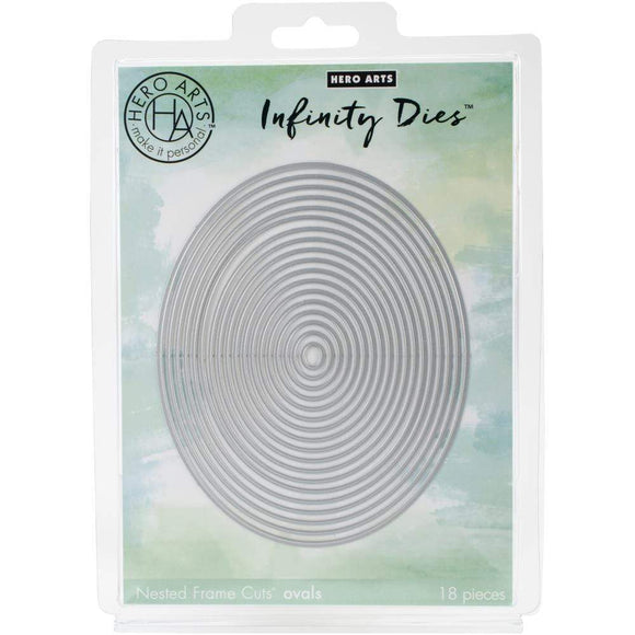 Scrapbooking  Hero Arts Infinity Dies Nesting Oval DIES