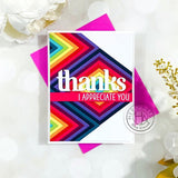Scrapbooking  Hero Arts Stamp & Cut Happy Thanks XL stamp