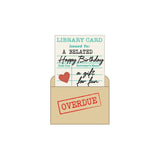 Scrapbooking  Hero Arts Stamp & Cut Library Card XL stamp