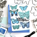Scrapbooking  Hero Arts Clear Stamp & Die Combo Beautiful Butterflies stamps