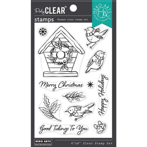 Scrapbooking  Hero Arts Clear Stamps Christmas Robins stamps