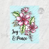 Scrapbooking  Hero Arts Clear Stamps Christmas Rose stamps