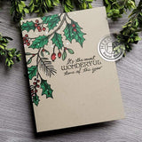 Scrapbooking  Hero Arts Clear Stamps Holly Berries stamps