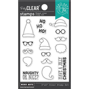 Scrapbooking  Hero Arts Cling Stamp 3"X4" Ho Ho Ho Santa Faces stamps