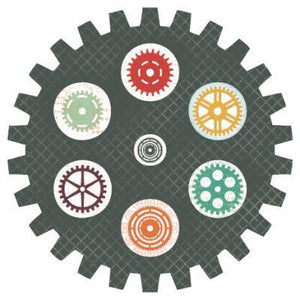 Scrapbooking  Technologic Cog Die Cut Paper 12"x12"