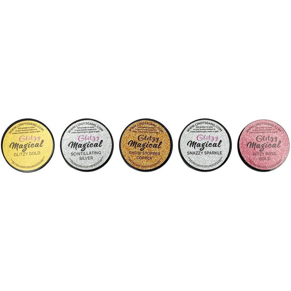 Scrapbooking  Lindy's Stamp Gang Flat Glitzy Magicals .25oz 5/Pkg Glitzy Magicals Paper Collections 12x12