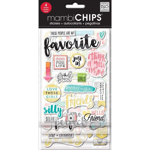 Scrapbooking  Me & My Big Ideas Chipboard Value Pack Favorite, 52/Pkg chipboards